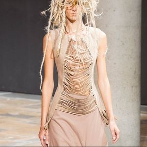 Junya Watanabe- COMME des GARÇONS Fringe Slash Top